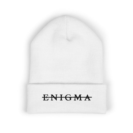 Enigma Beanie (black letters)